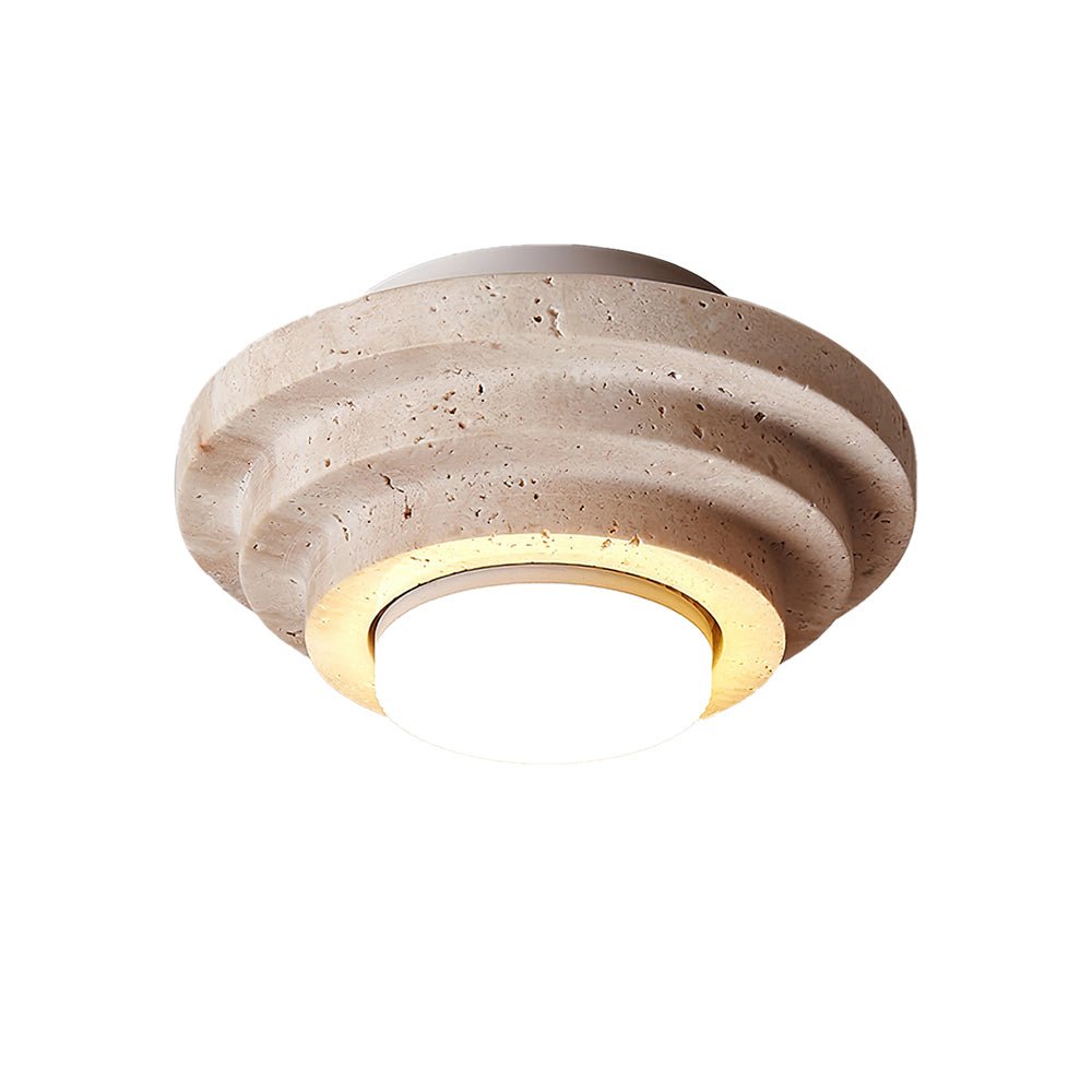Carnelelia Travertine Ceiling Light-Moonnatur