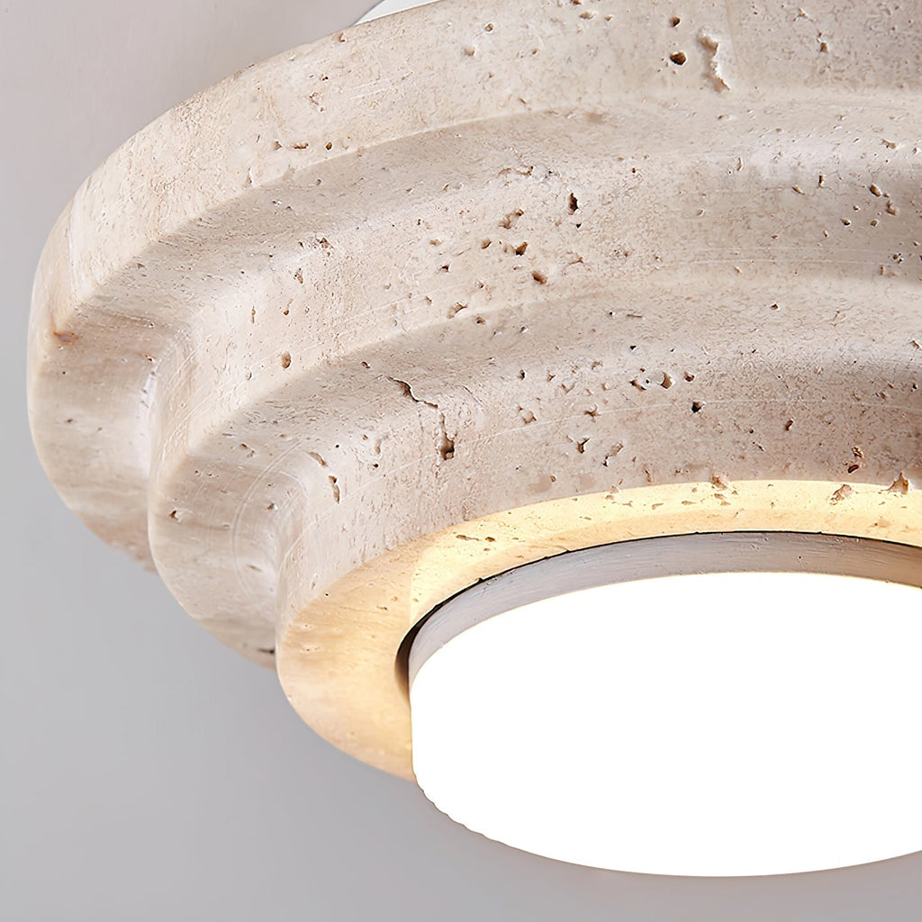 Carnelelia Travertine Ceiling Light-Moonnatur