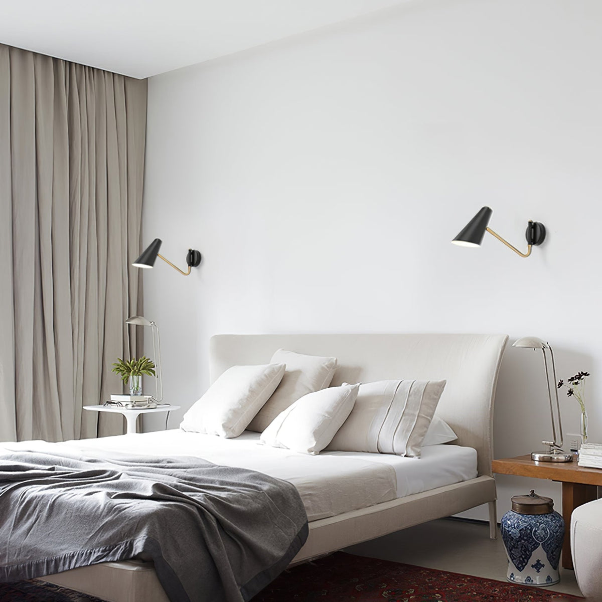Levenena Steel Wall Light-Moonnatur