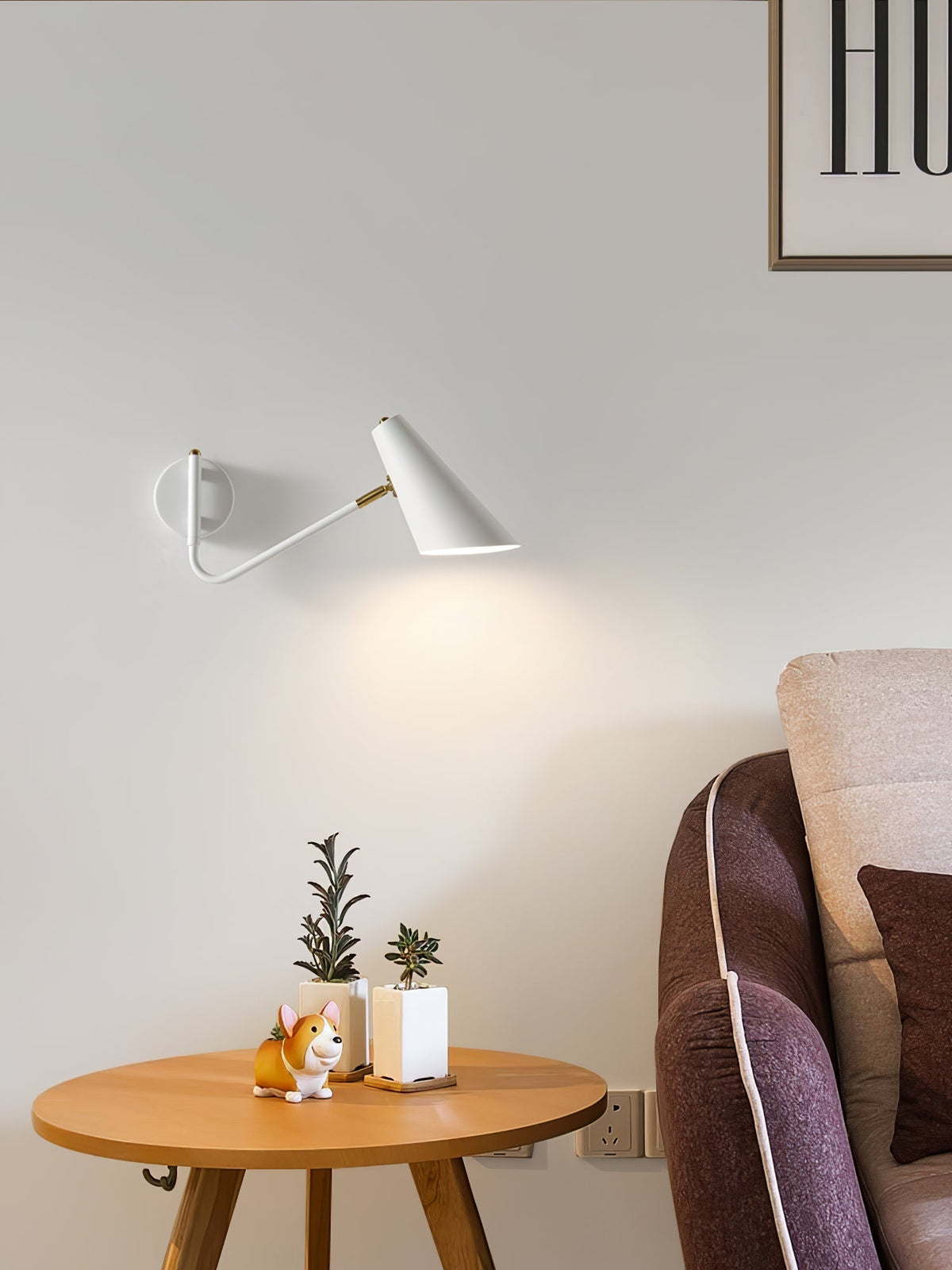 Levenena Steel Wall Light-Moonnatur