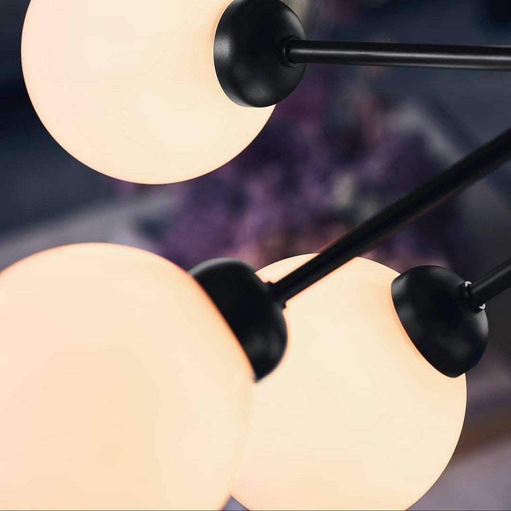 Ivorette Glass Chandelier-Moonnatur