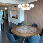 Ivorette Glass Chandelier-Moonnatur