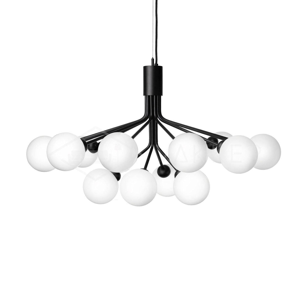 Ivorette Glass Chandelier-Moonnatur
