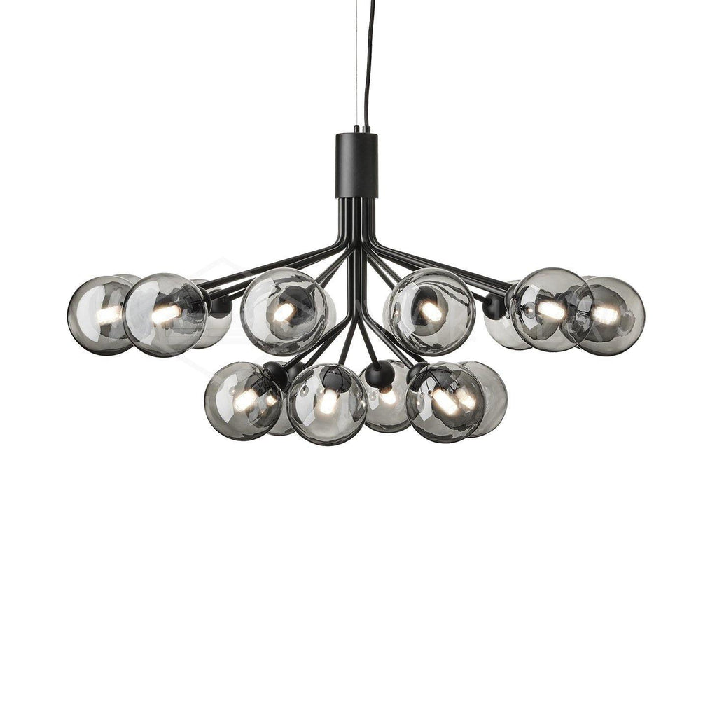 Ivorette Glass Chandelier-Moonnatur