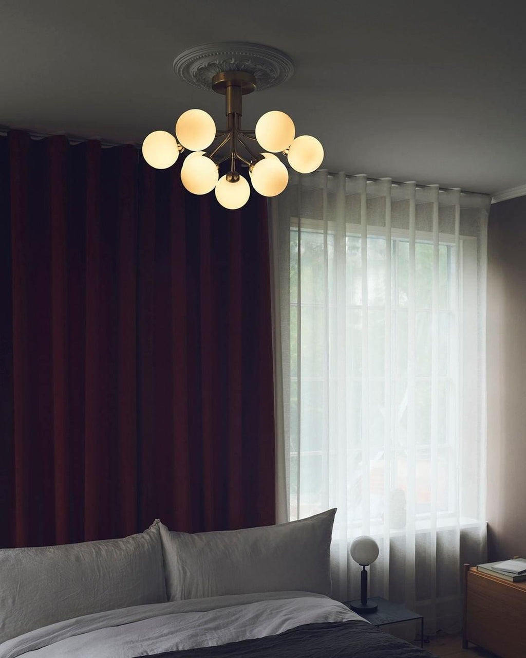Ivorette Glass Chandelier-Moonnatur