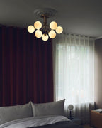 Ivorette Glass Chandelier-Moonnatur