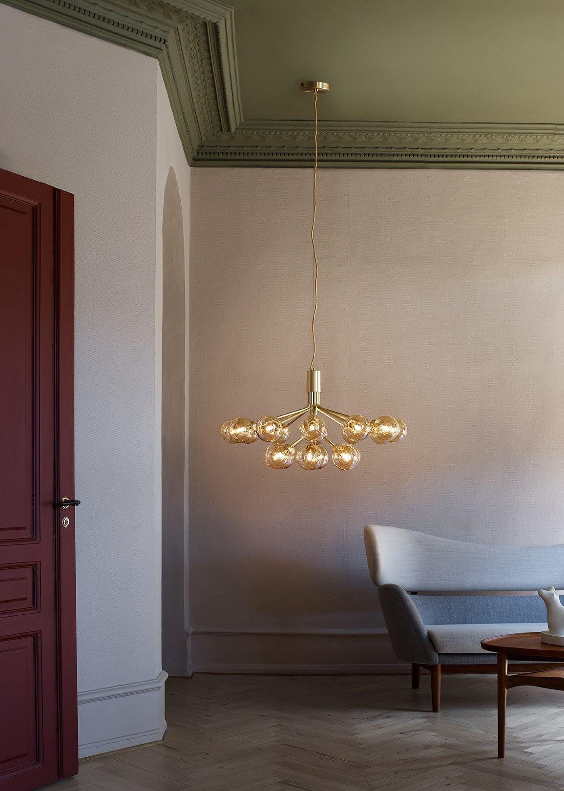 Ivorette Glass Chandelier-Moonnatur
