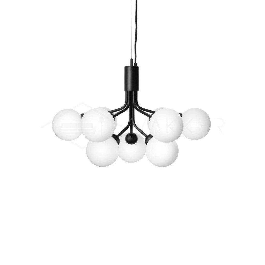 Ivorette Glass Chandelier-Moonnatur