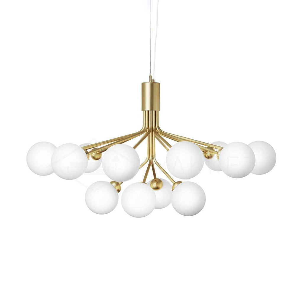 Ivorette Glass Chandelier-Moonnatur