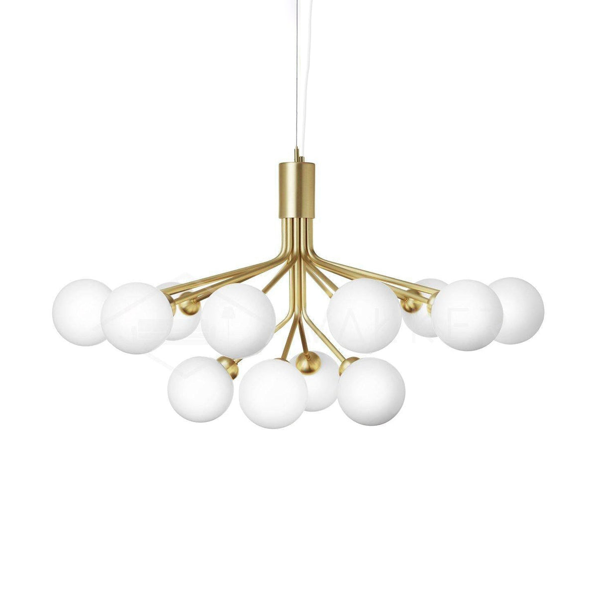 Ivorette Glass Chandelier-Moonnatur