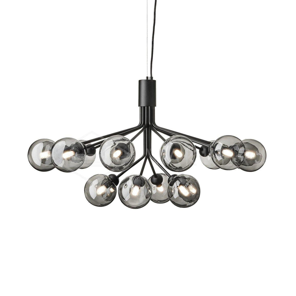 Ivorette Glass Chandelier-Moonnatur