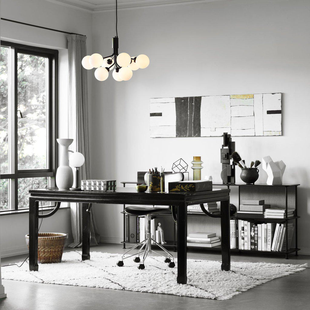Ivorette Glass Chandelier-Moonnatur