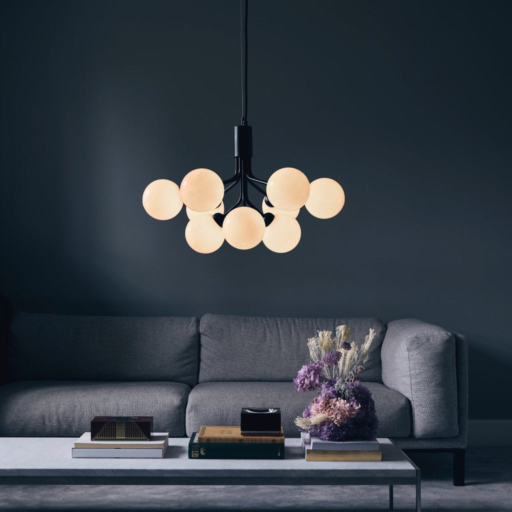 Ivorette Glass Chandelier-Moonnatur