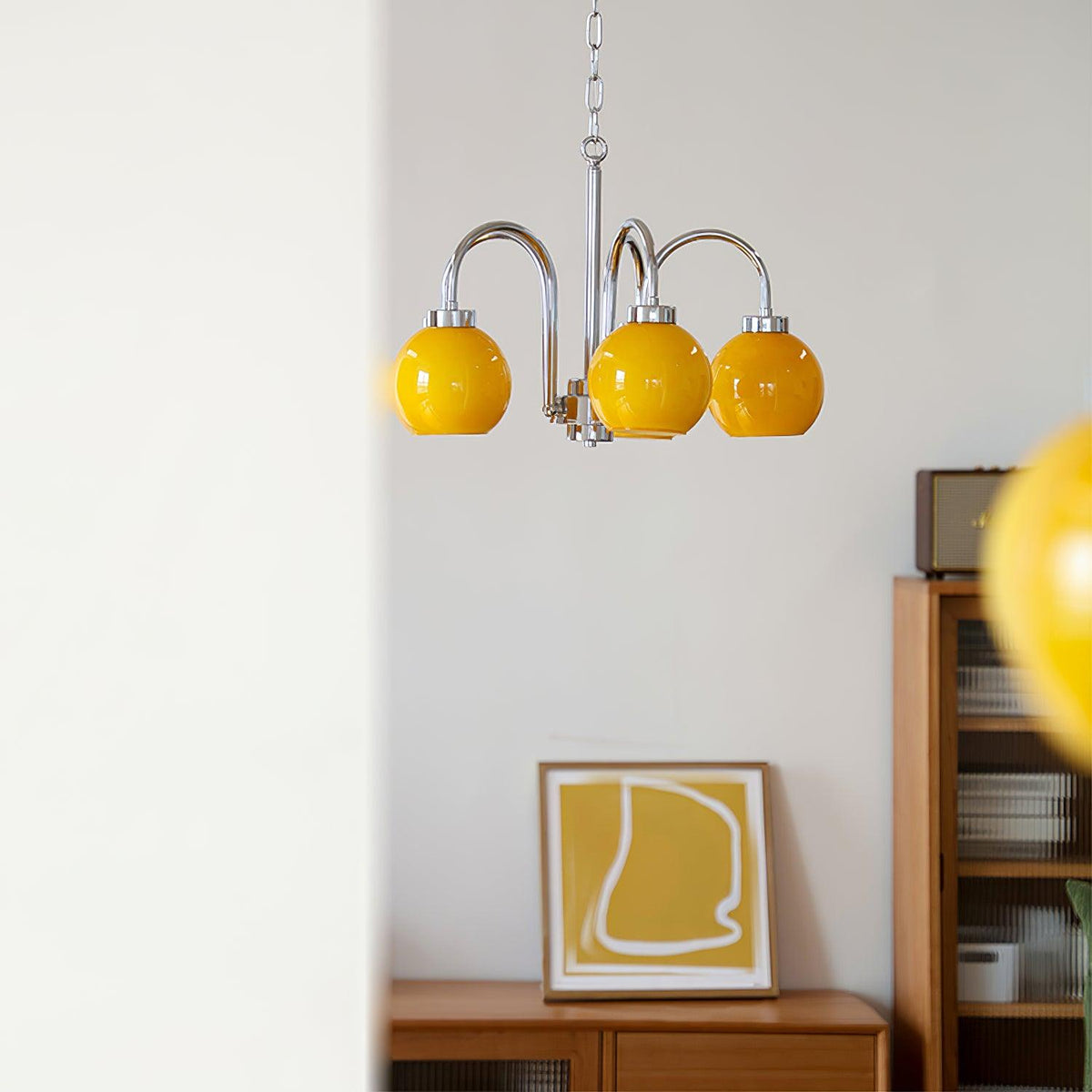 Korris Glass Chandelier-Moonnatur