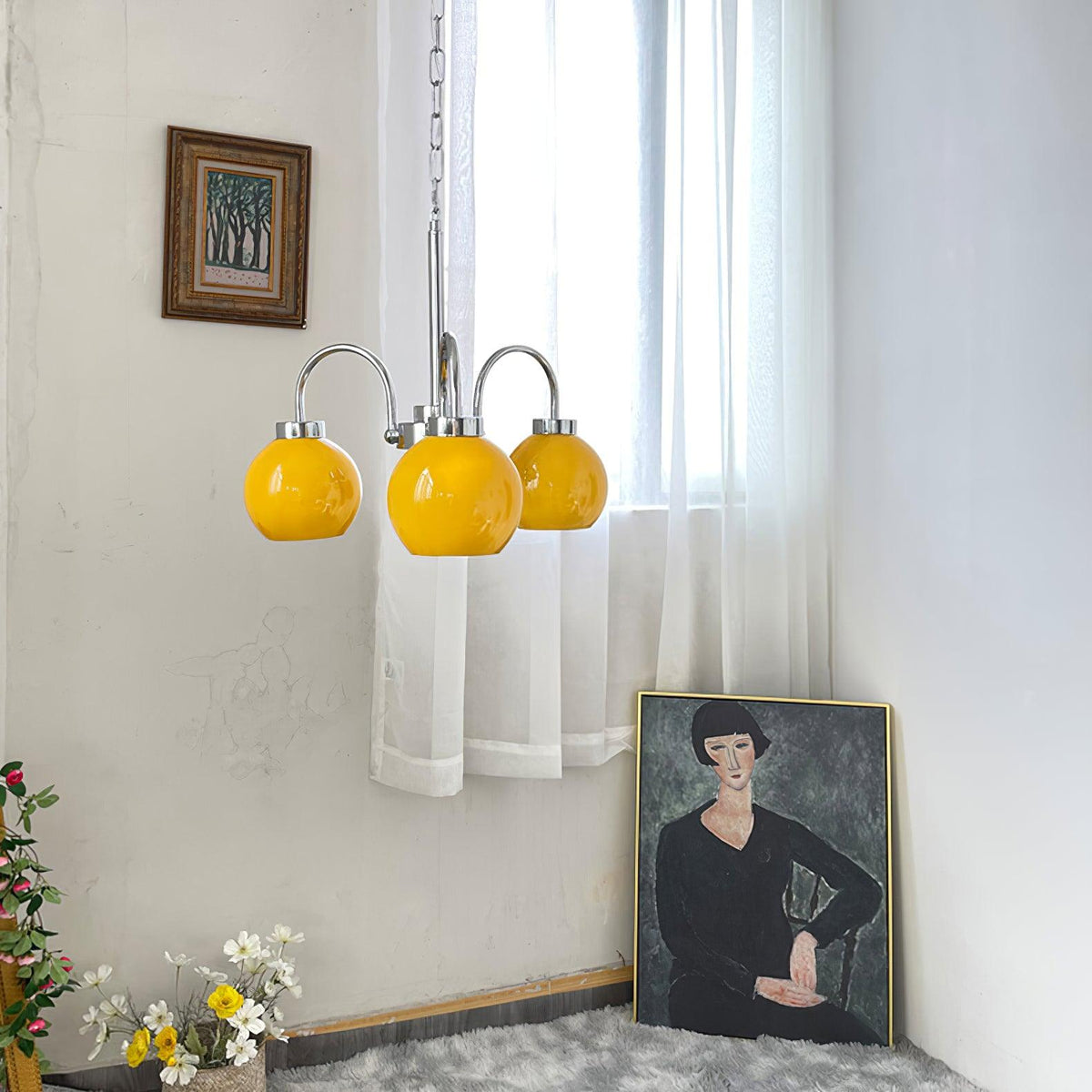 Korris Glass Chandelier-Moonnatur