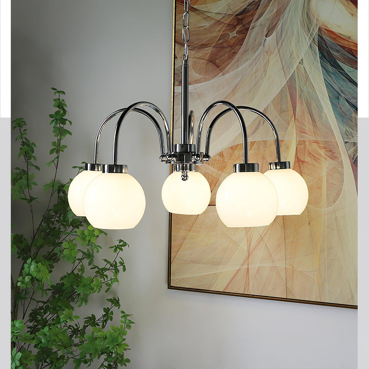 Korris Glass Chandelier-Moonnatur