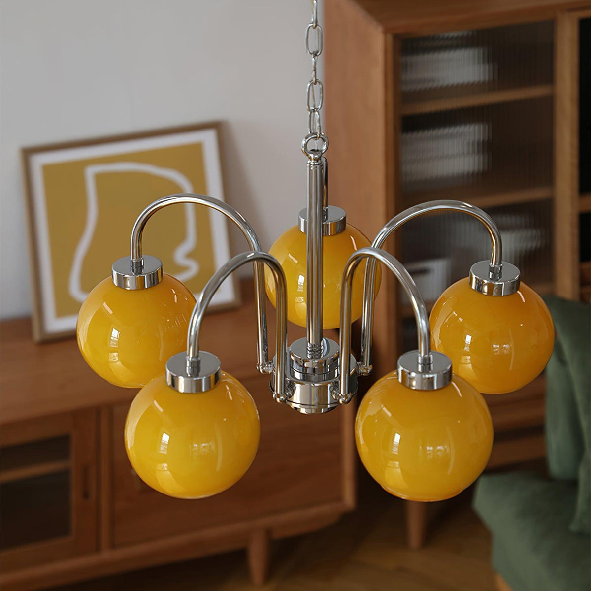 Korris Glass Chandelier-Moonnatur