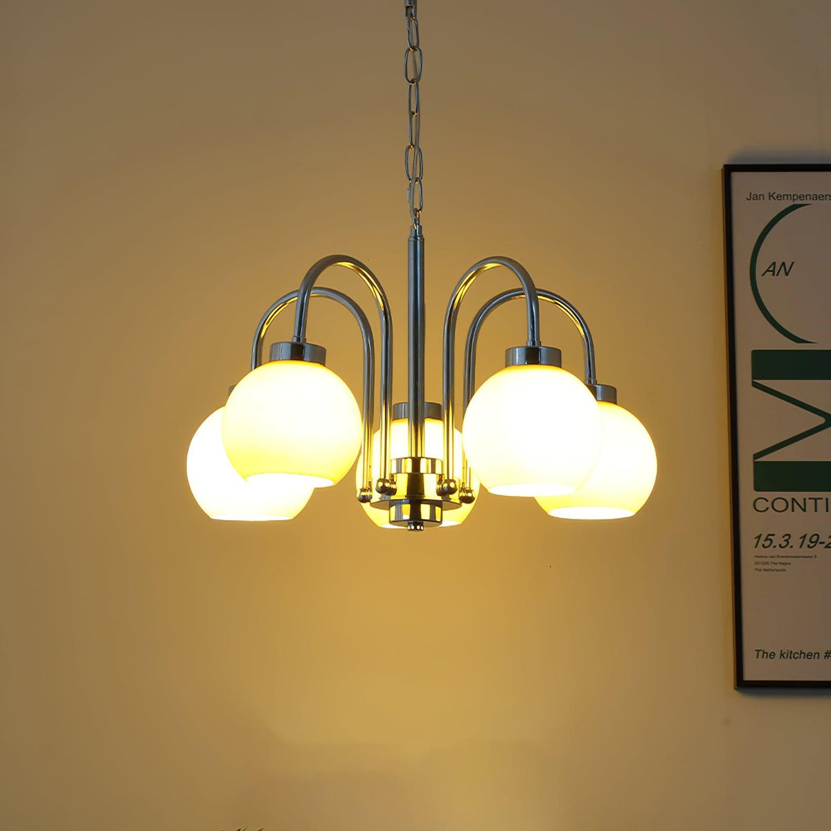 Korris Glass Chandelier-Moonnatur