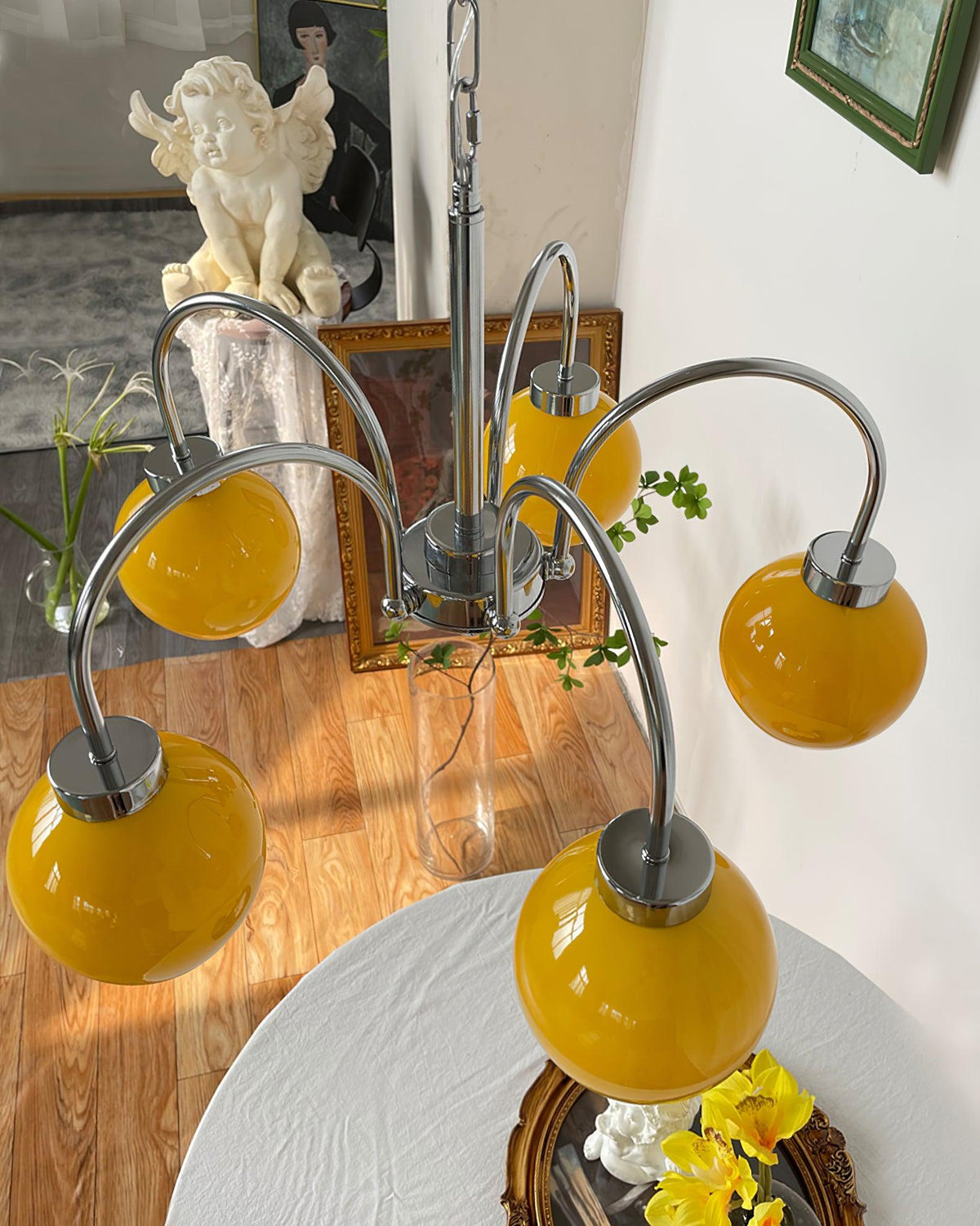 Korris Glass Chandelier-Moonnatur