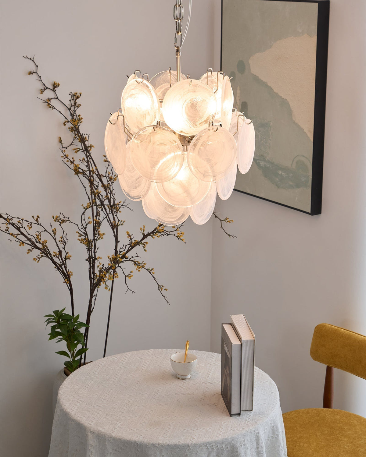 Torrenelyn Glass Chandelier-Moonnatur