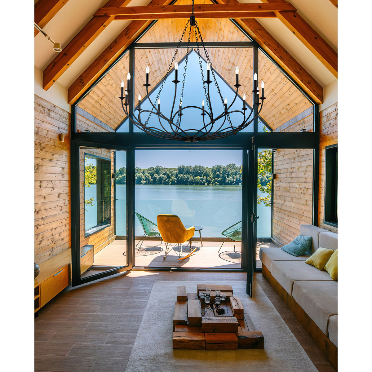 Casteraria Iron Chandelier-Moonnatur
