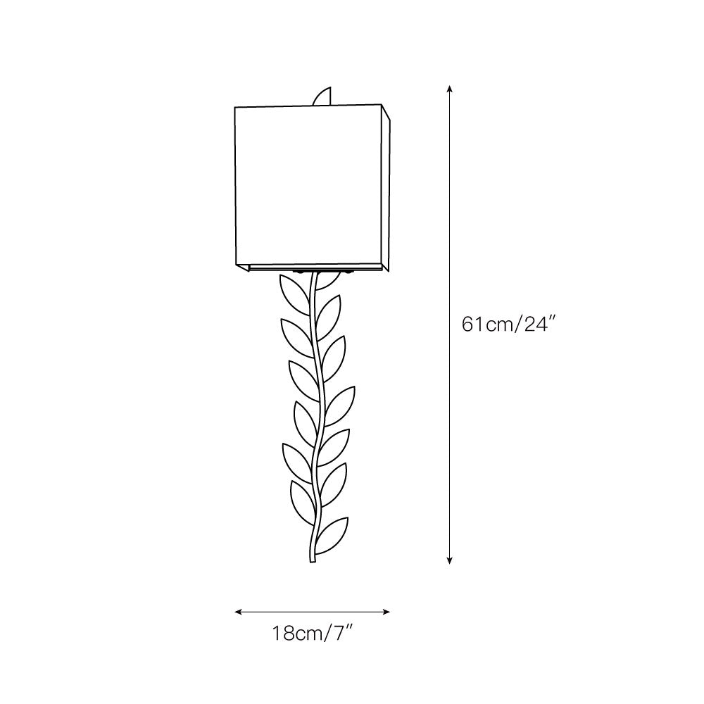 Cardelelle Fabric Wall Light-Moonnatur
