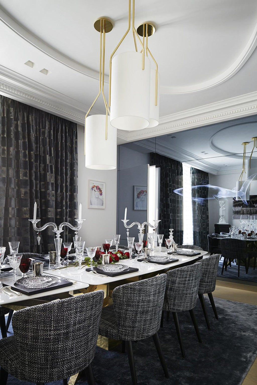 Resara Linen Chandelier-Moonnatur