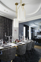 Resara Linen Chandelier-Moonnatur