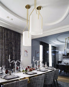 Resara Linen Chandelier-Moonnatur