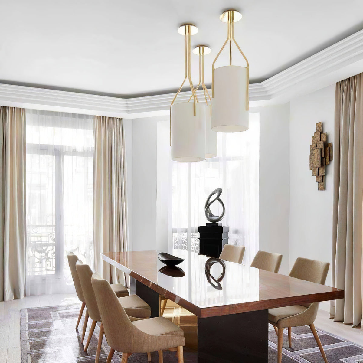 Resara Linen Chandelier-Moonnatur