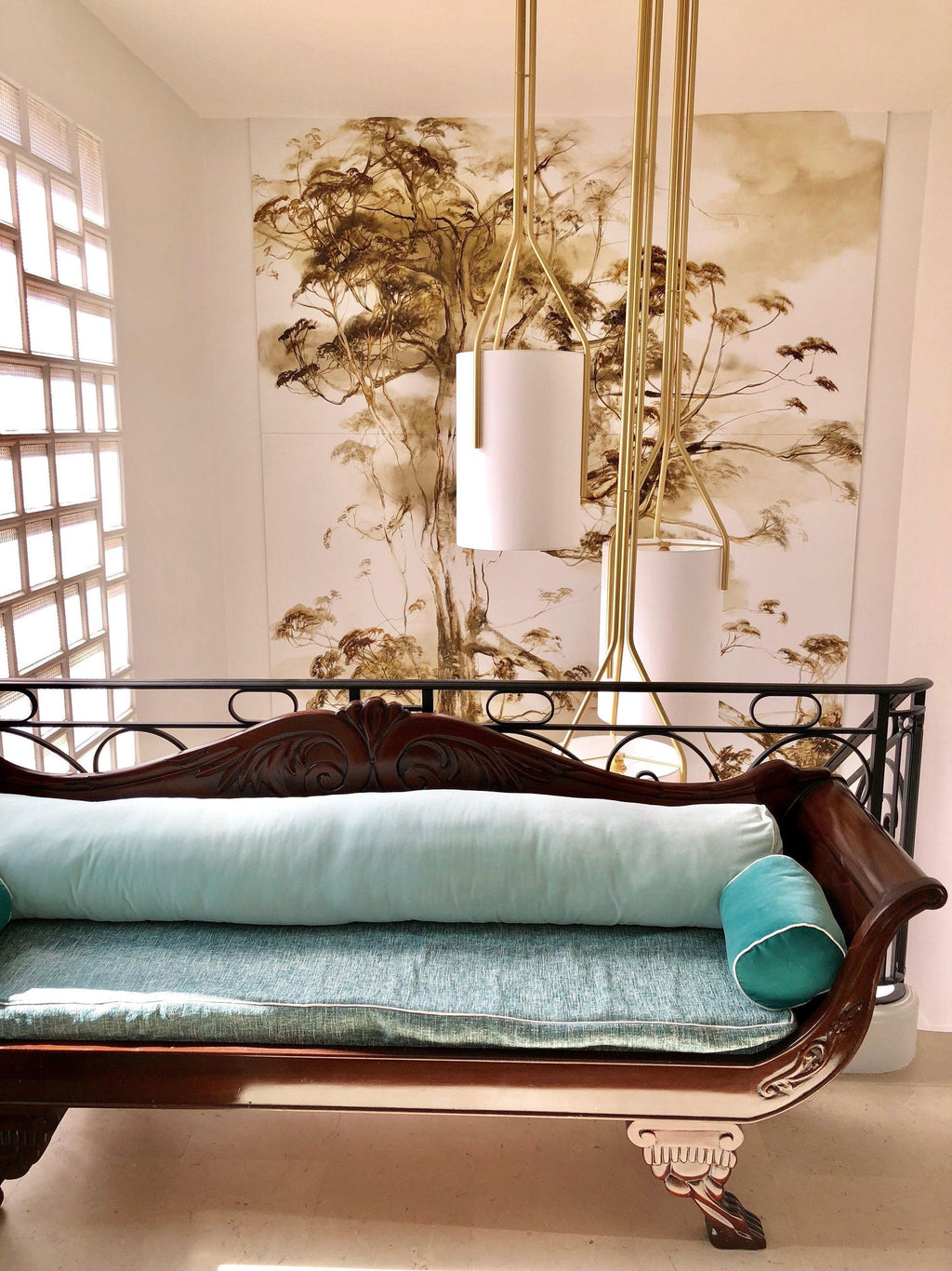 Resara Linen Chandelier-Moonnatur