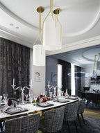 Resara Linen Chandelier-Moonnatur