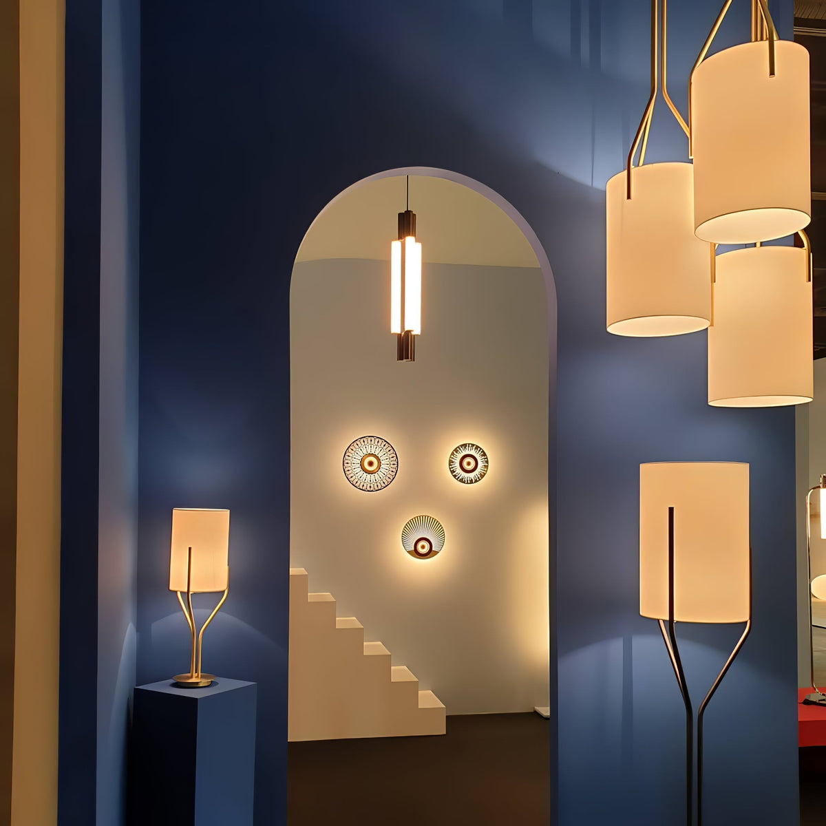 Resara Linen Chandelier-Moonnatur