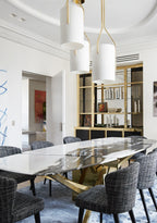 Resara Linen Chandelier-Moonnatur