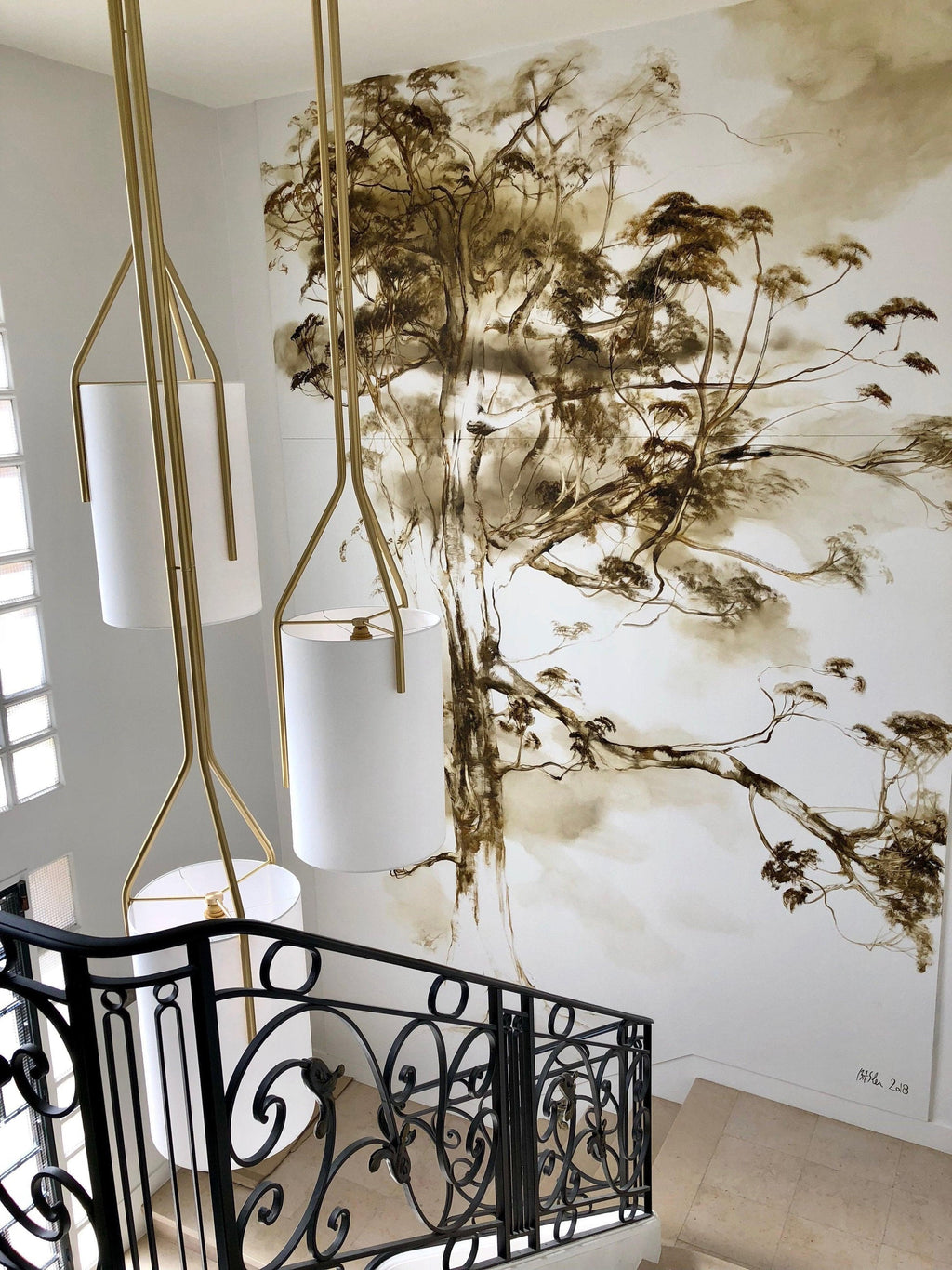 Resara Linen Chandelier-Moonnatur