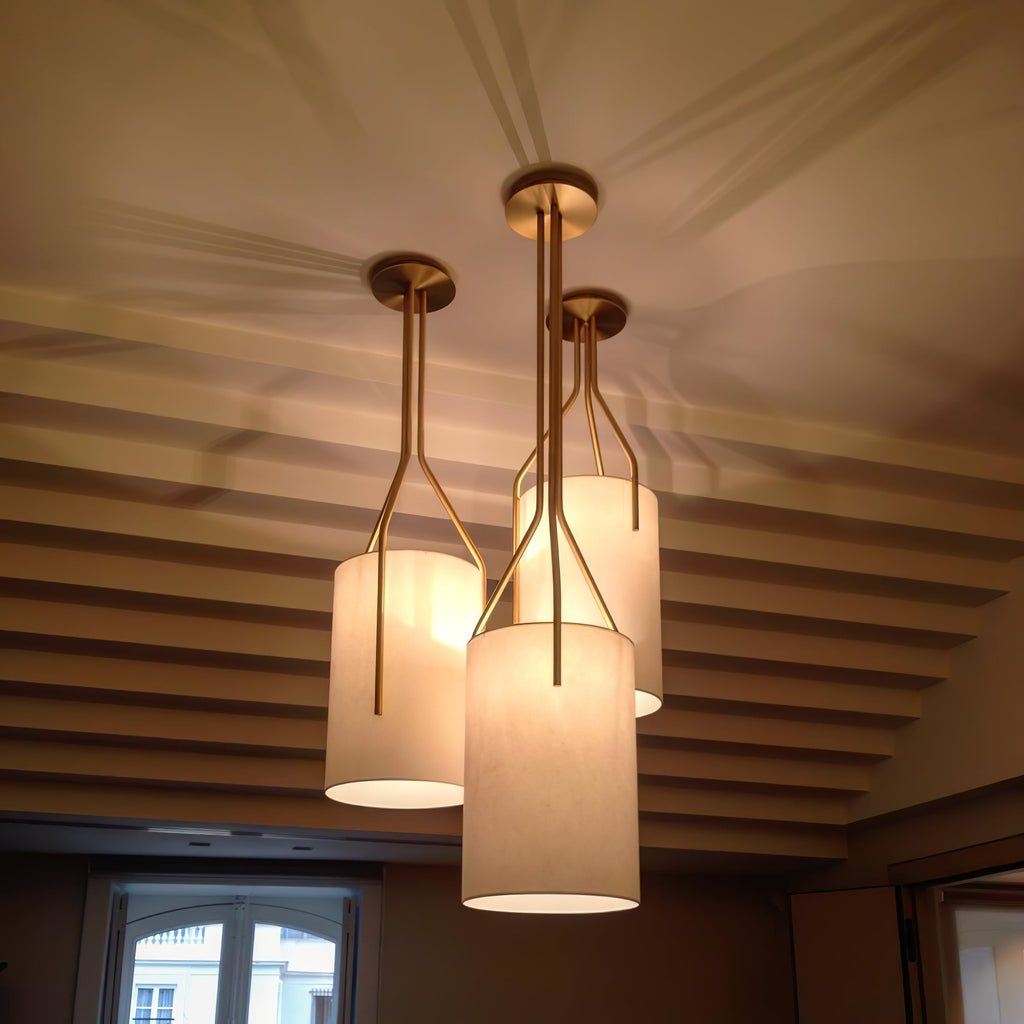 Resara Linen Chandelier-Moonnatur