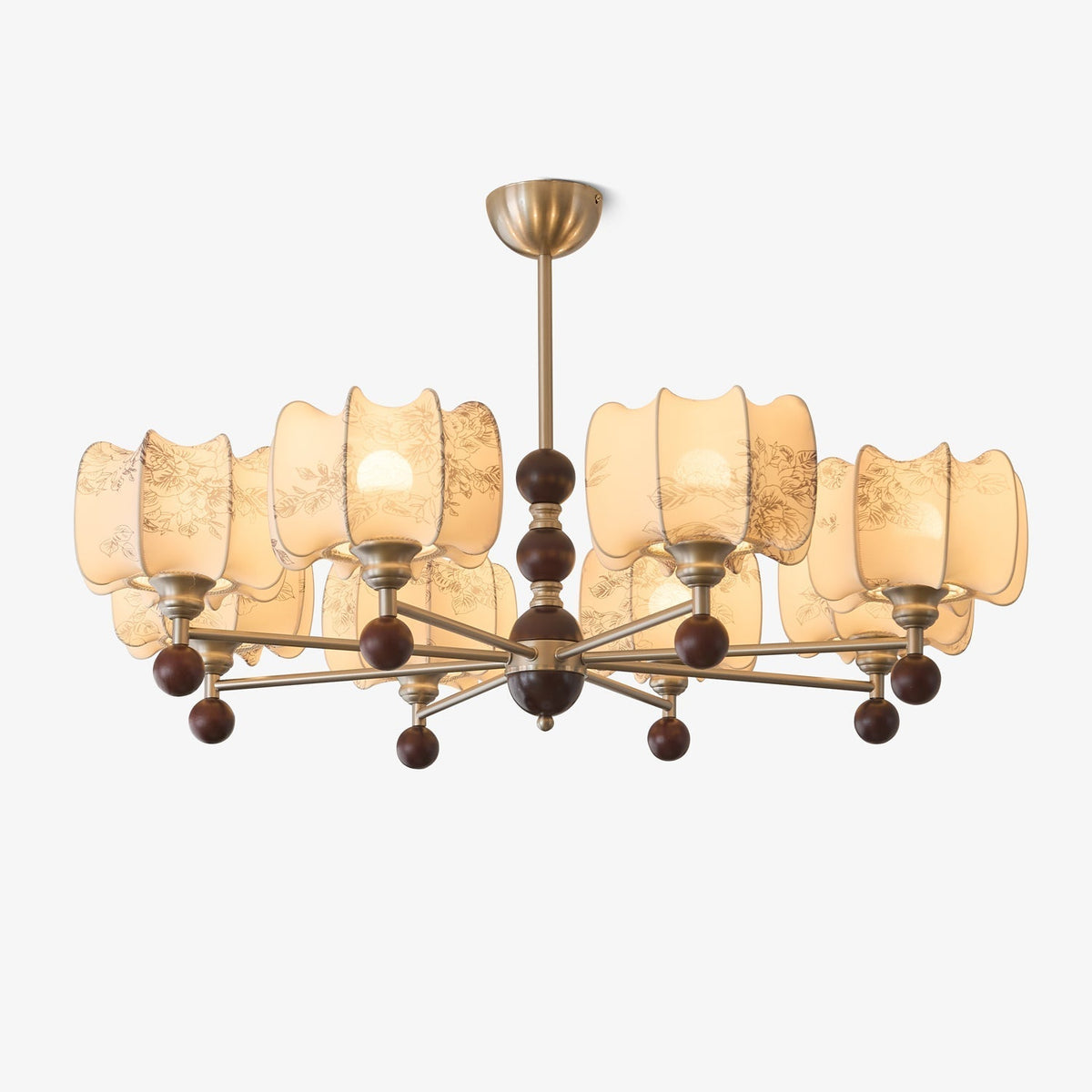 Jorrenune Fabric Chandelier-Moonnatur