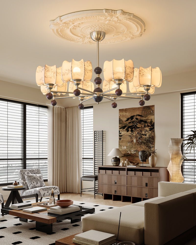 Jorrenune Fabric Chandelier-Moonnatur