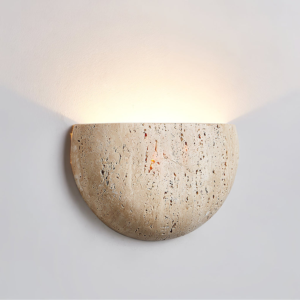 Altonfield Travertine Wall Light-Moonnatur