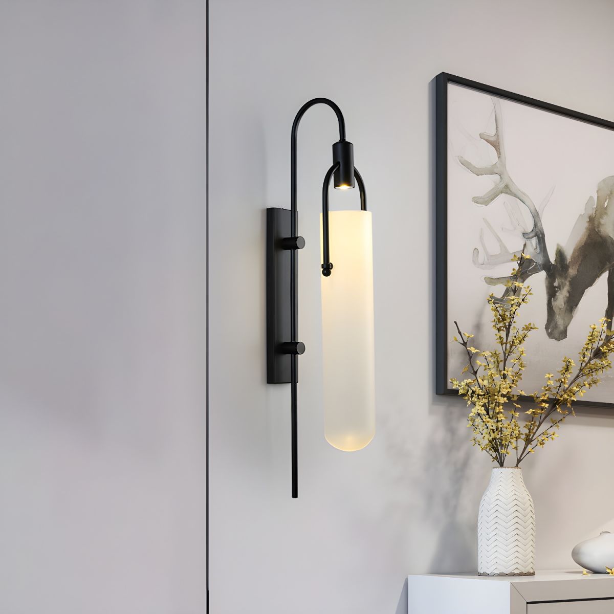 Korrera Glass Wall Light-Moonnatur