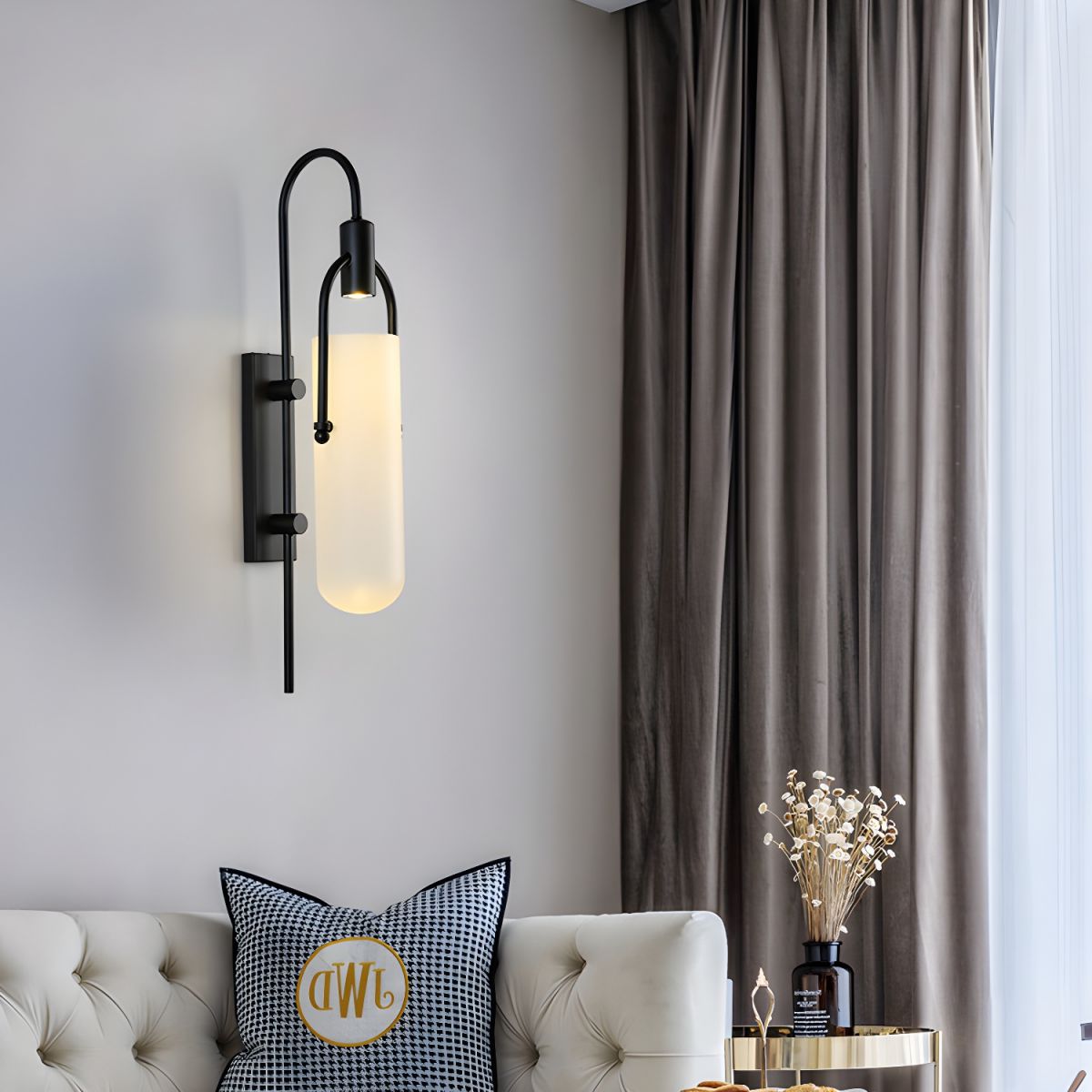 Korrera Glass Wall Light-Moonnatur