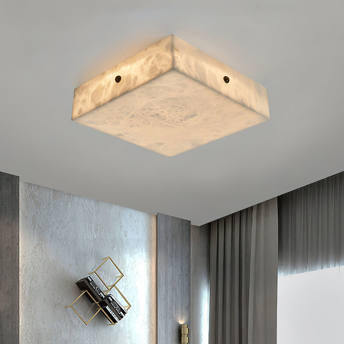 Camberelia Alabaster Ceiling Light-Moonnatur