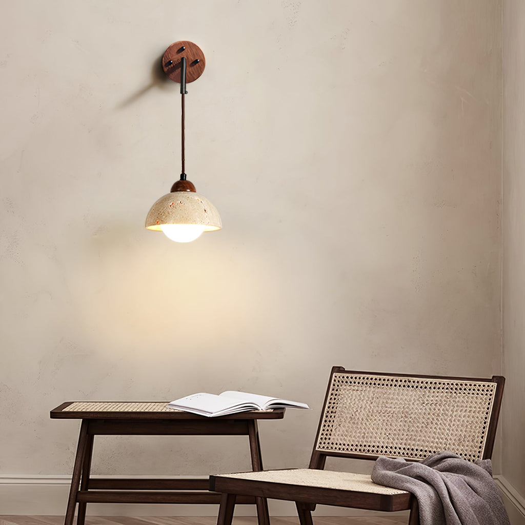 Lovenbrook Travertine Wall Light-Moonnatur