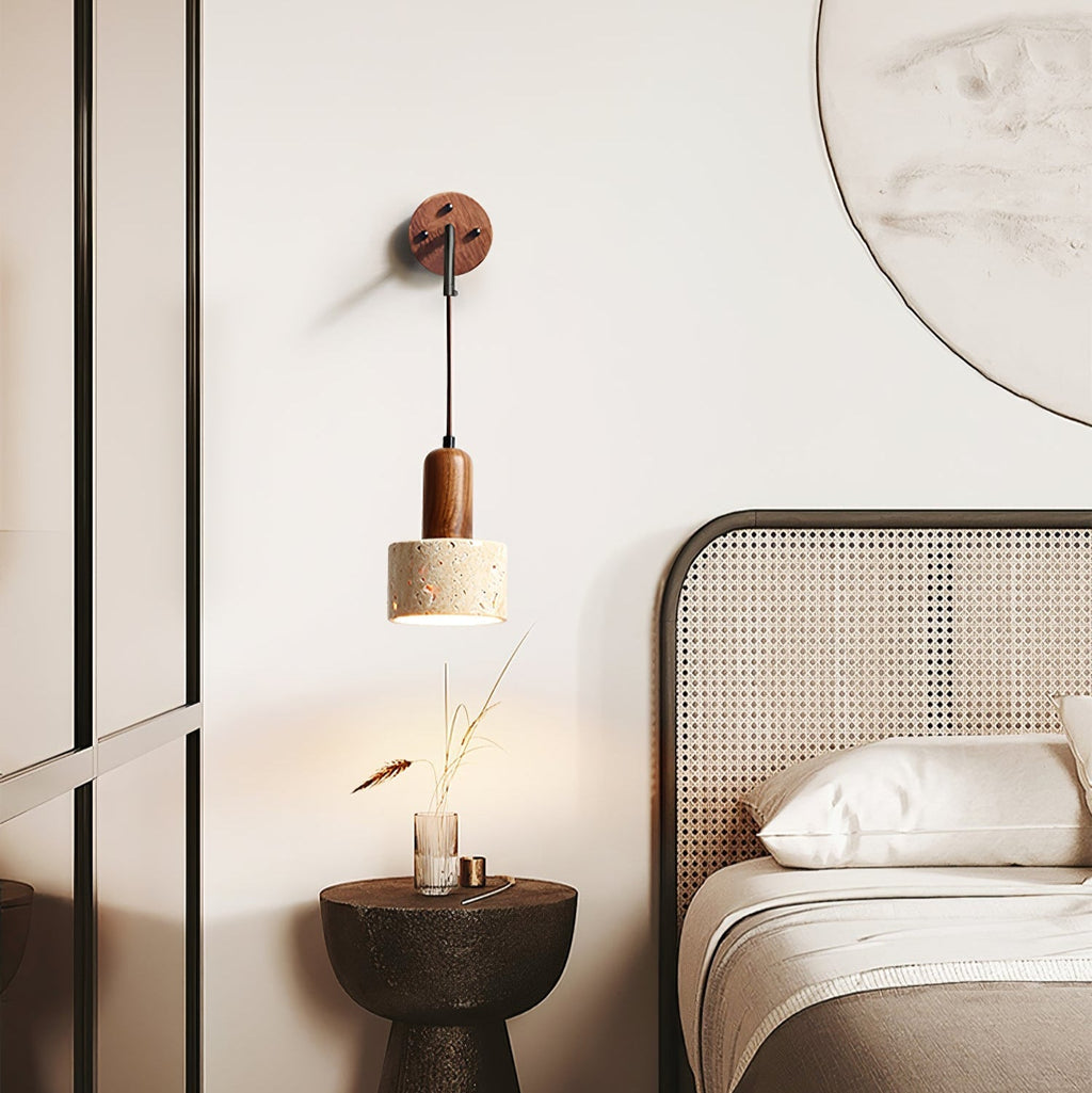 Lovenbrook Travertine Wall Light-Moonnatur