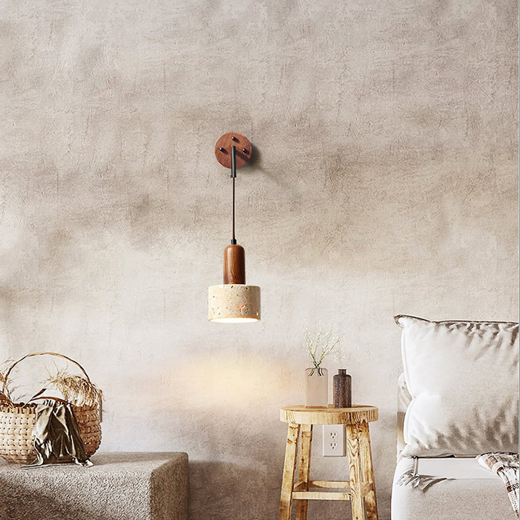 Lovenbrook Travertine Wall Light-Moonnatur
