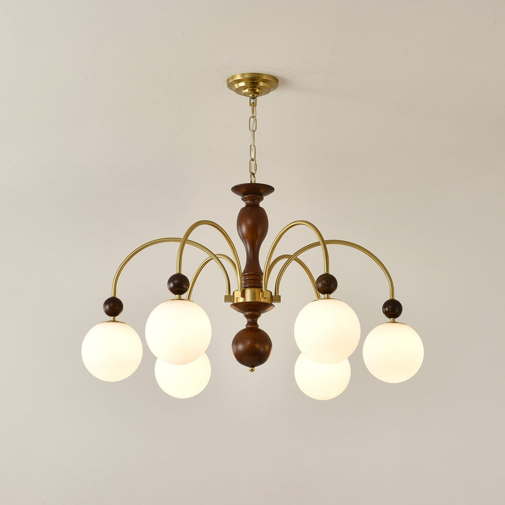 Javelle Glass Chandelier-Moonnatur