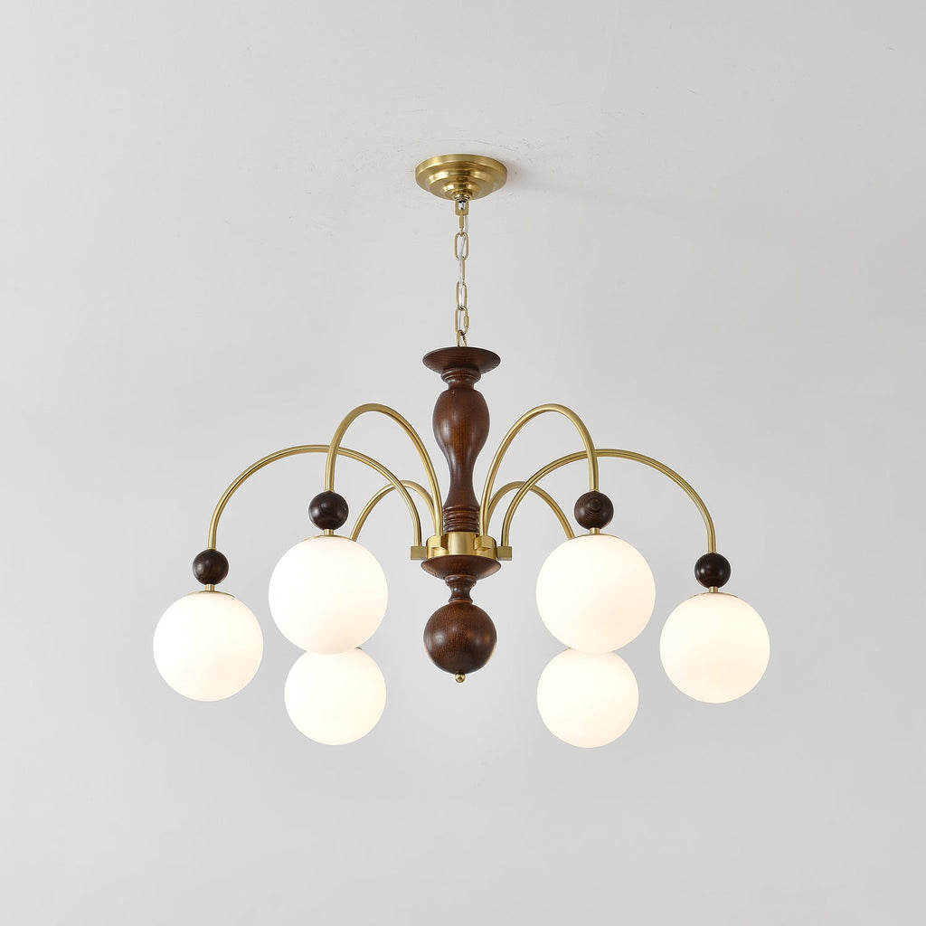 Javelle Glass Chandelier-Moonnatur