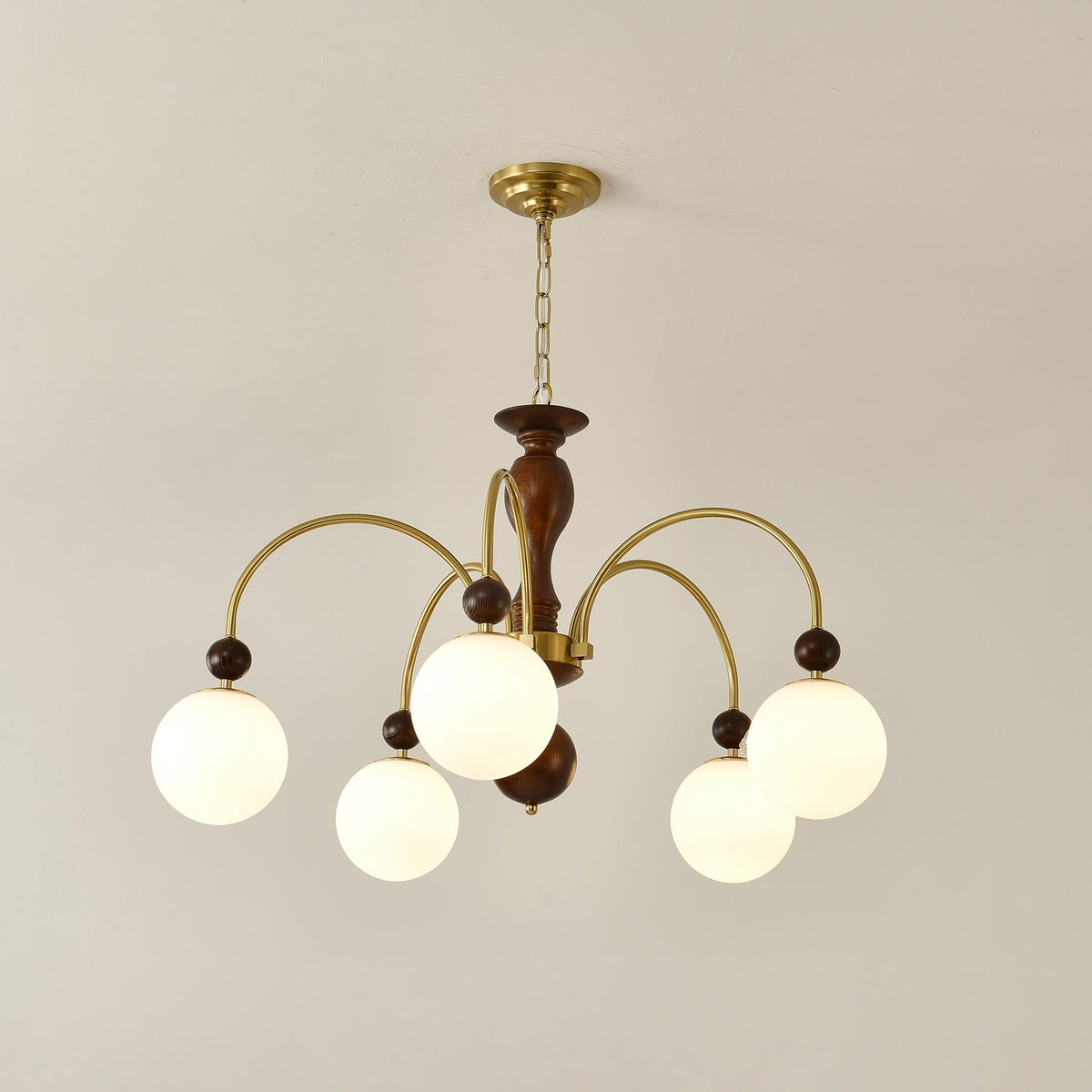 Javelle Glass Chandelier-Moonnatur