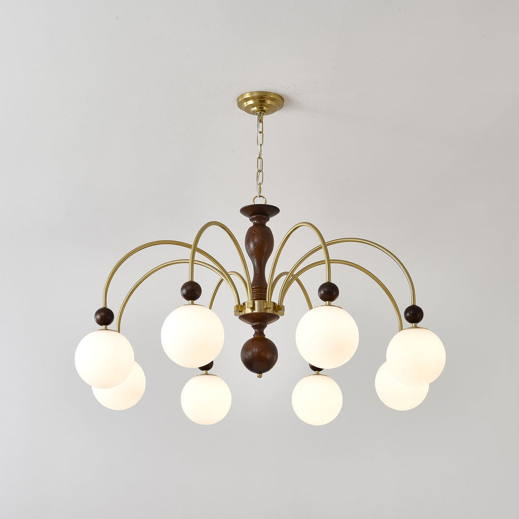 Javelle Glass Chandelier-Moonnatur