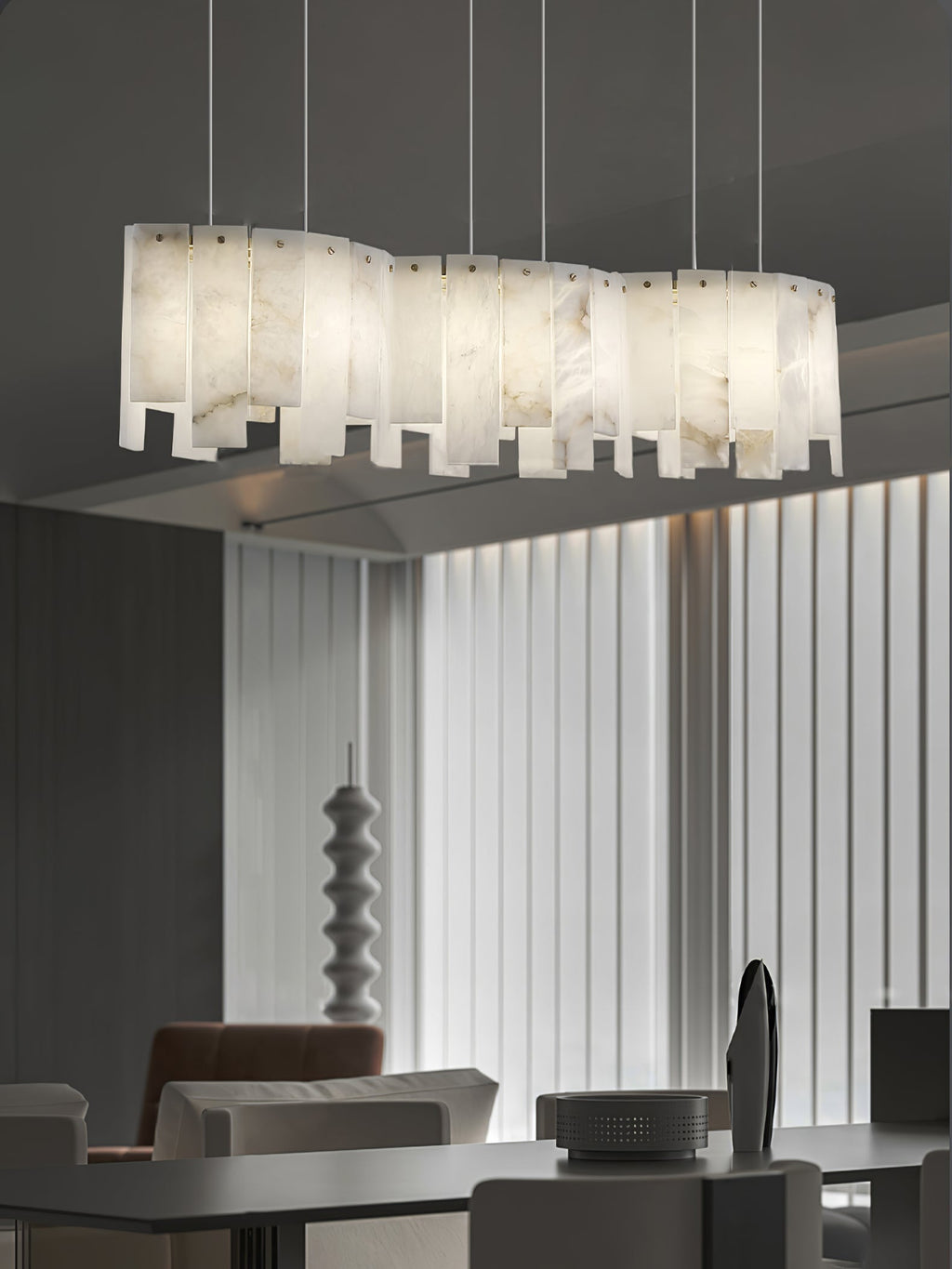 Laderfield Alabaster Pendant Light-Moonnatur